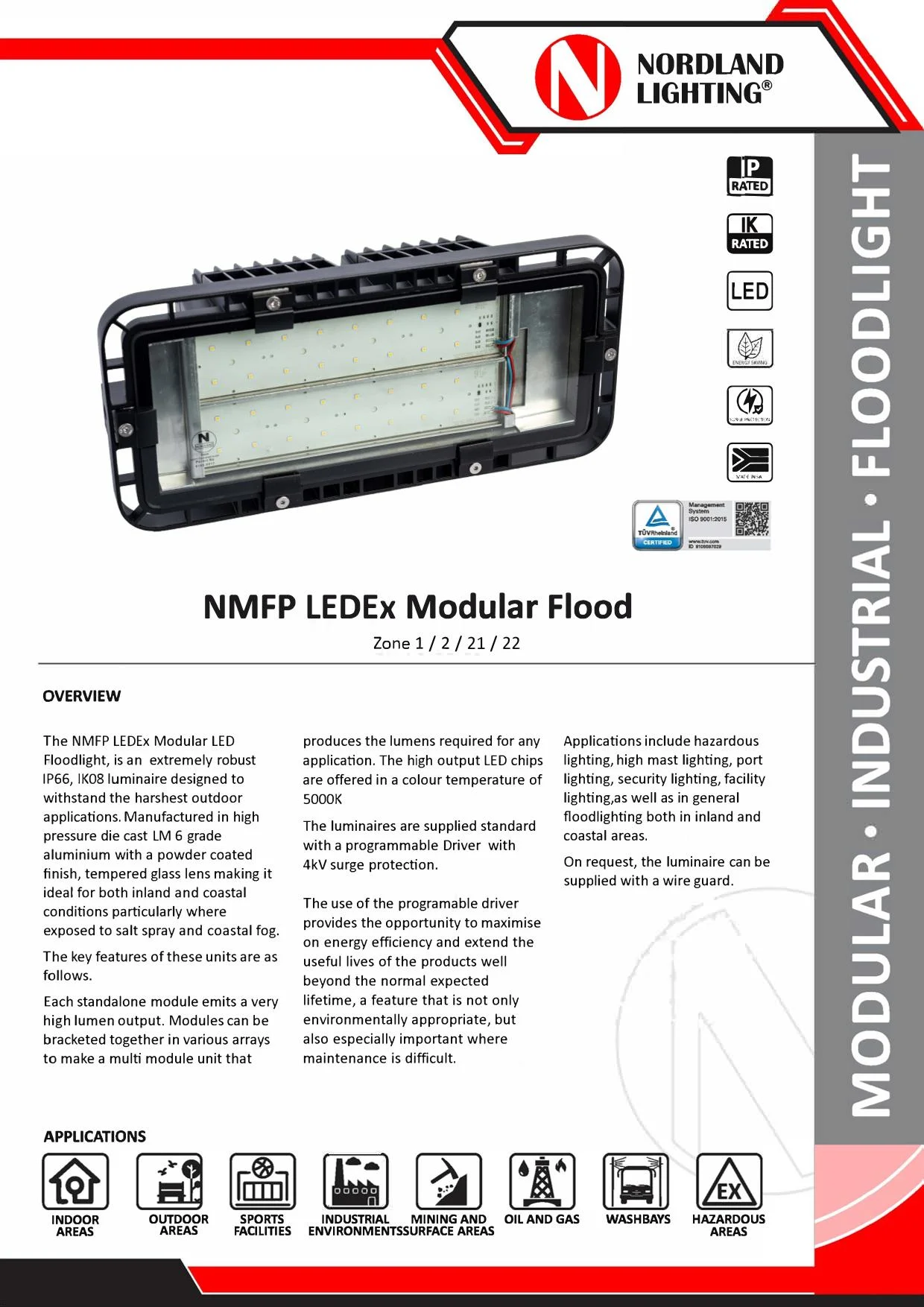 NL54  Nordland NMFP LEDEx Zone 1 Modular Flood